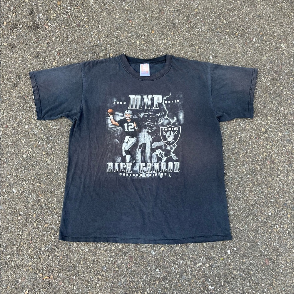 Y2K NFL Oakland Raiders MVP Rich Gannon Football Shirt T-shirt Pullover. 🏴‍☠️